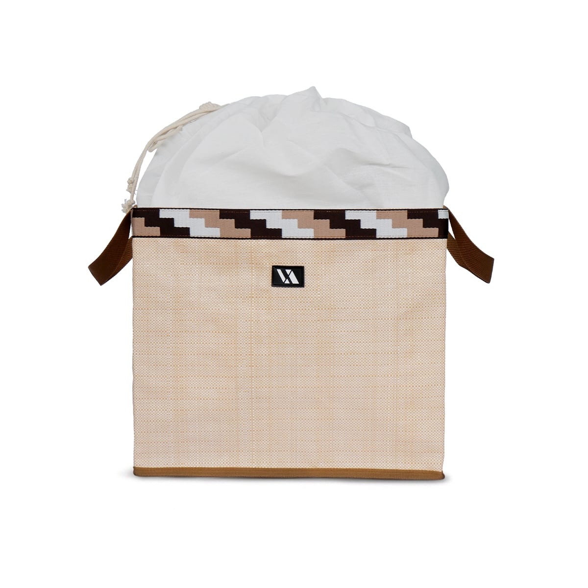 ถังผ้าเหลี่ยม VAVAZ CLOTH BUCKET สีเบจ_0